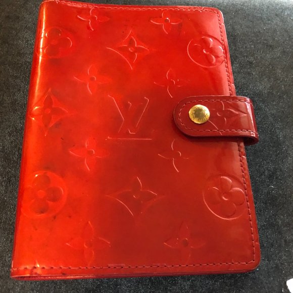 Louis Vuitton Agenda - Red Patent Leather Notebook Binder / Cover - Picture 10 of 10